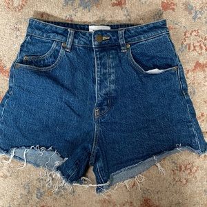 Rollas high waisted denim shorts